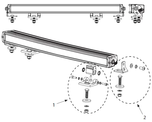 HAMRON 016050 LED Light Bar fig 1