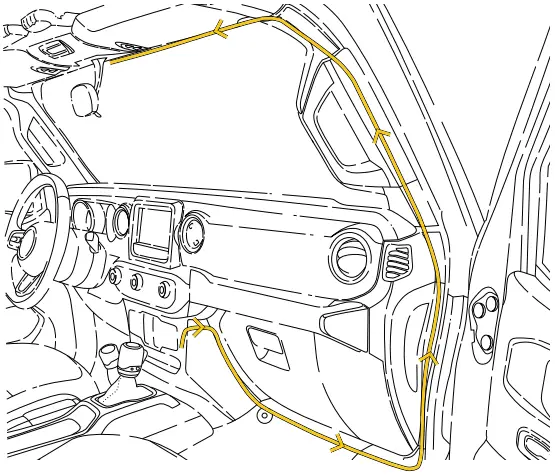 BRANDMOTION FVMR 8886 FullVUE Rear Camera Mirror - glove box