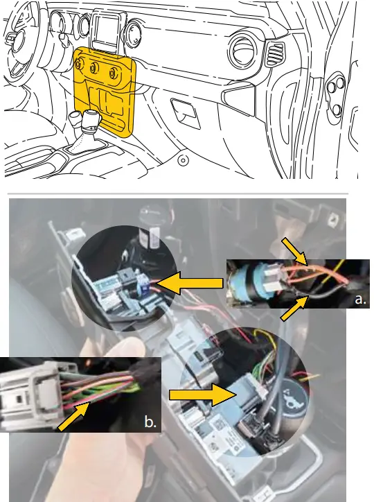 BRANDMOTION FVMR 8886 FullVUE Rear Camera Mirror - harness