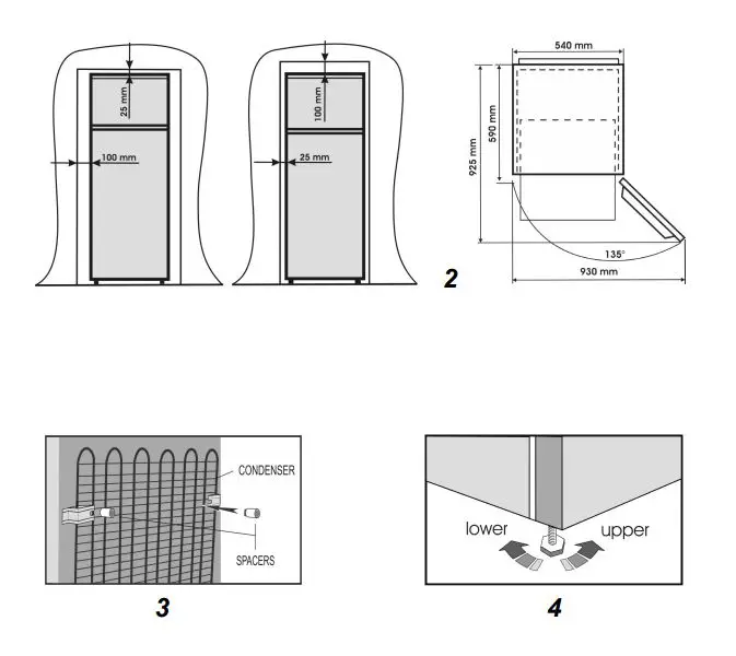 beko RDSA280K30SN 250 L High Fridge Freezer fig 2