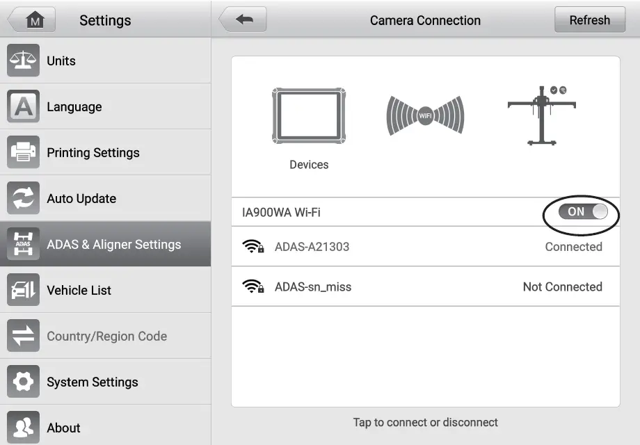 Connect the IA900WA via Wi-Fi 03