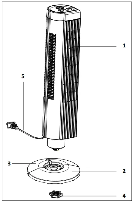 TOMADO-TFC7503W-Tower-Fan-3-Speeds-With-Timer-fig-1