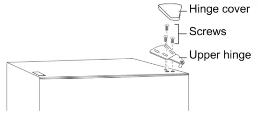 CHiQ CTM348NW Top Mount Refrigerator - fig1