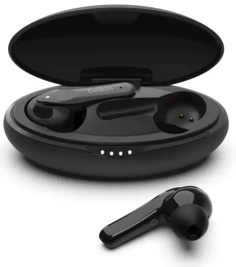 belkin PAC002 True Wireless Earbuds with Qi Wireless Charging Case
