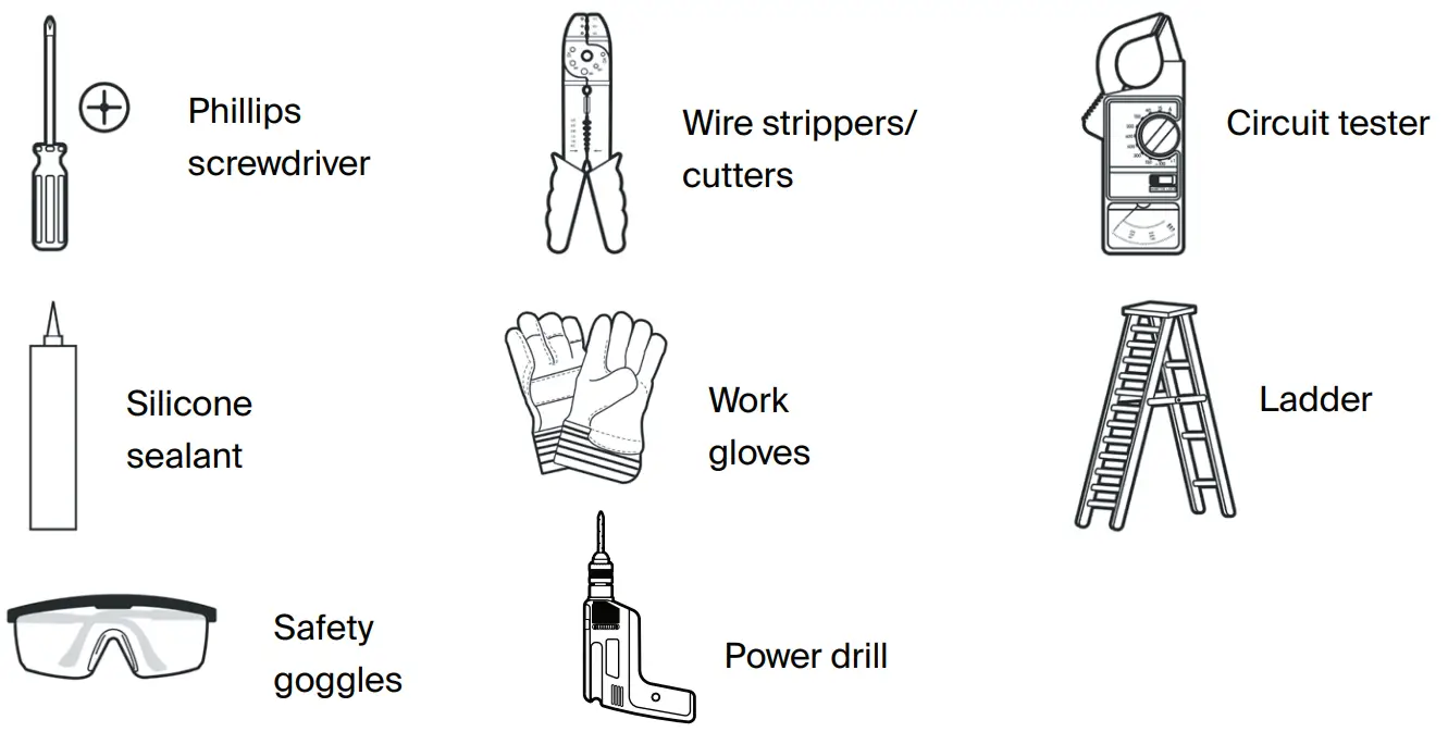 PROBRITE PRWX50 H PC 4K BZ 450 Watt Equivalent Integrated LED White Dusk to Dawn Commercial Refractor Wall Pack Light - fig1