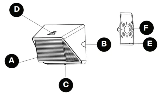 PROBRITE PRWX50 H PC 4K BZ 450 Watt Equivalent Integrated LED White Dusk to Dawn Commercial Refractor Wall Pack Light - fig2