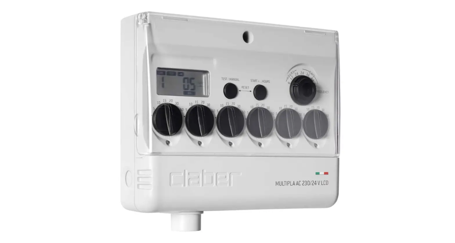 Claber 8058 Multipla Ac230-24v Lcd Instruction Manual