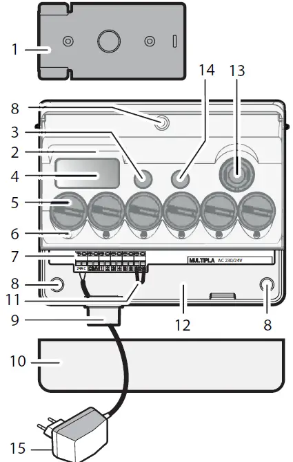 claber-8058-Multipla-AC230-24V-LCD-FIG-5