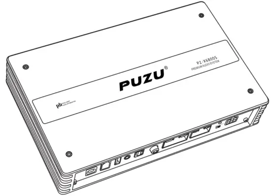 PUZU PZ X6800S 10 Channel Car Audio DSP Amplifier -