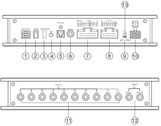 PUZU PZ X6800S 10 Channel Car Audio DSP Amplifier - 1
