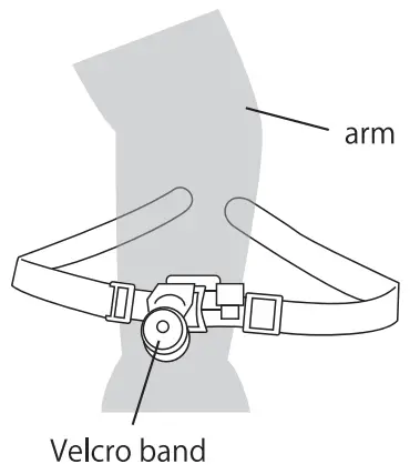 Installed on the arm or other places where it can be woundkann