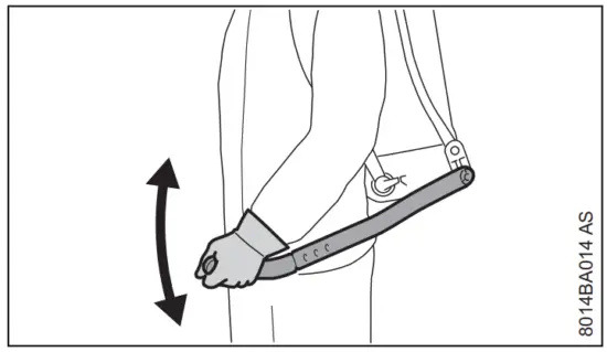 STIHL SG 51 Backpack Manual Sprayer - Lever 1