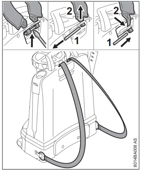 STIHL SG 51 Backpack Manual Sprayer - harness straps