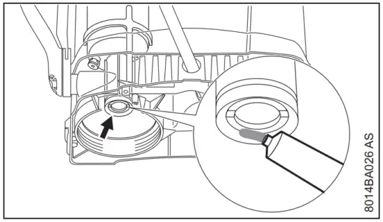 STIHL SG 51 Backpack Manual Sprayer - pump cover