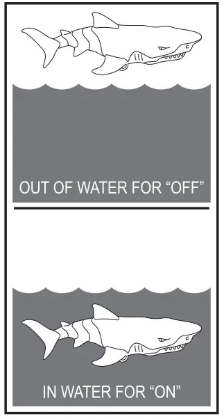 Boley 76155 RC Shark Remote Control Toy - WATER ACTIVATED