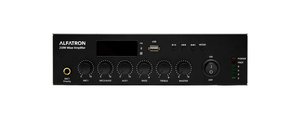 Alfatron Alf-250w-ub Mini Mixer Amplifier User Manual Alfatron Alf-250w-ub Mini Mixer Amplifier User Manual