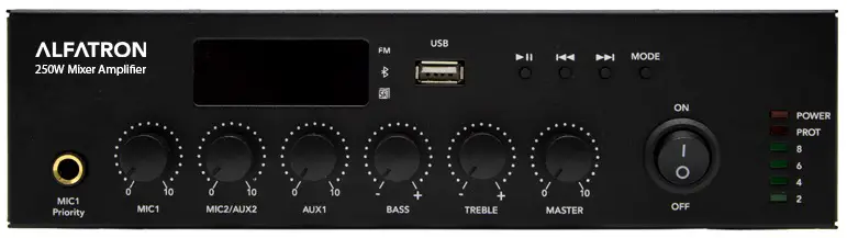 Alfatron ALF-250W-UB Mini Mixer Amplifier