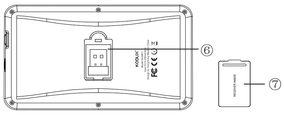 KODLIX Mini Wireless Keyboard usb reciver