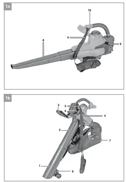 Einhell-GE-CL-36-Cordless-Blower-Leaf-Vacuum-fig-1