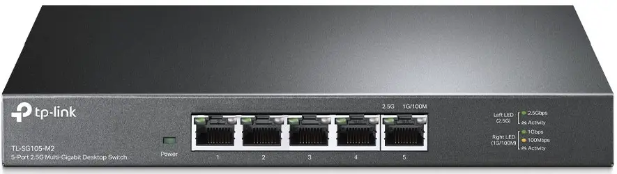 tp-link TL-SG105-M2 5 or 8-Port 2.5G Multi Gigabit Desktop Switch