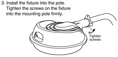 FEIT Area Light - Install the fixture into the pole