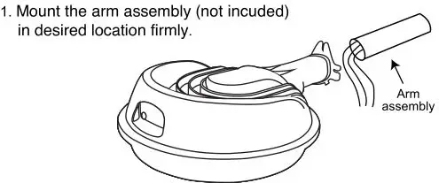 FEIT Area Light - Mount the arm assembly
