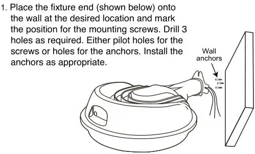 FEIT Area Light - Place the fixture end (shown below)