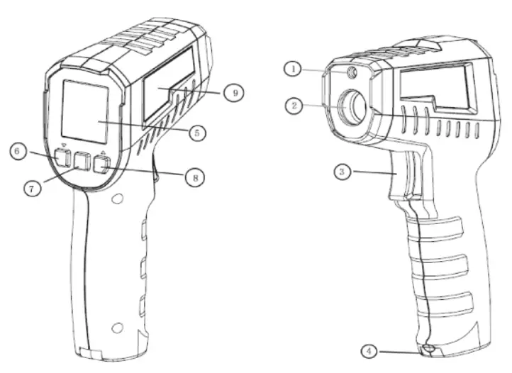 UNI T UT306S Infrared Thermometer - fig 1