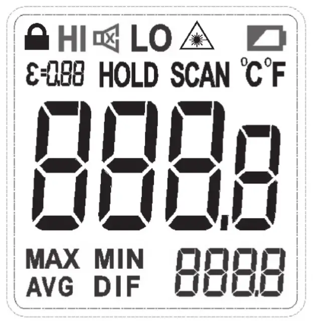 UNI T UT306S Infrared Thermometer - icon 10