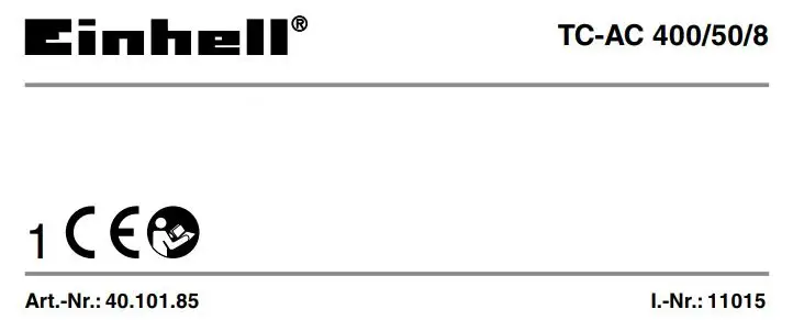 Einhell TC-AC 400 Air Compressor for kit Instructions