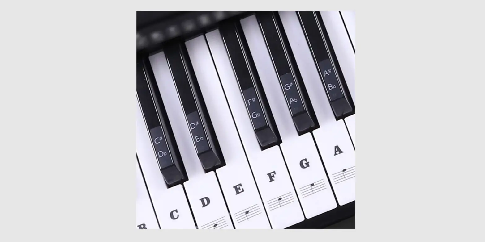 Tronios Keynote Stickers Suitable For Your Electronic Keyboard Instructions