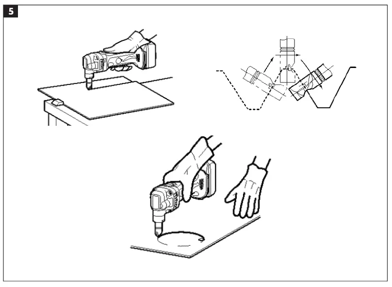 MEEC TOOLS 012589 18V Nibbler Instruction fig 5