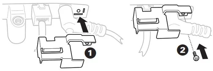 Schneider Touch Panel -Securing the cables