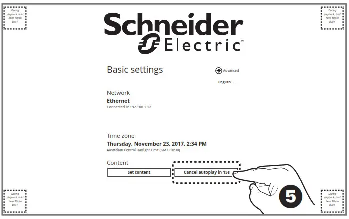 Schneider Touch Panel -step §