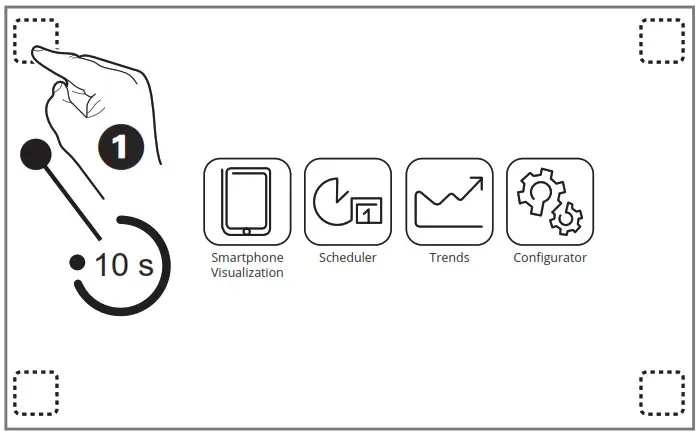 Schneider Touch Panel -step %