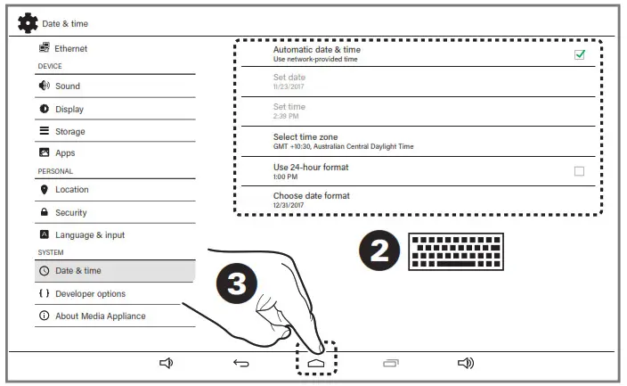 Schneider Touch Panel -time zone1