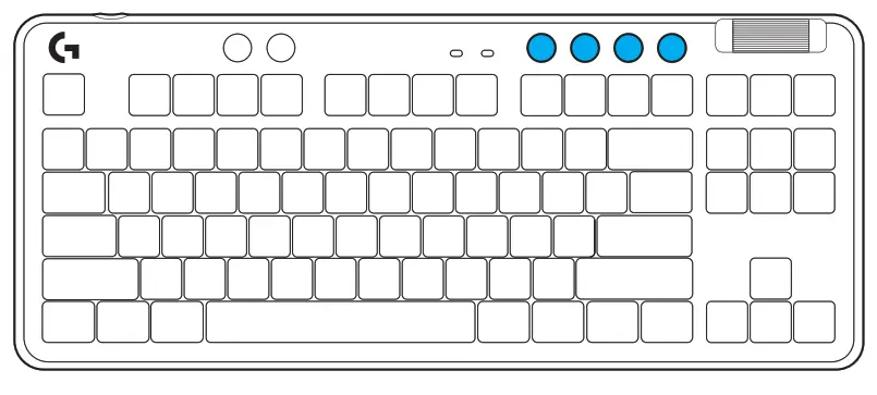 logitech G713 Gaming Keyboard - Controls