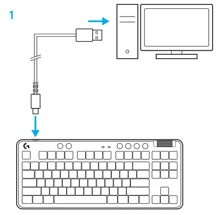 logitech G713 Gaming Keyboard - cable