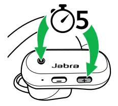 Jabra Wireless Headphones - Reset