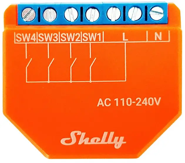 Shelly Plus i4 4 Digital Inputs Controller