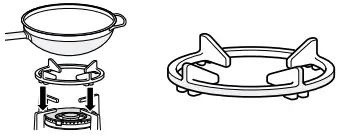 BOSCH PGC6B Built-in Gas Hob - Additional wok grid