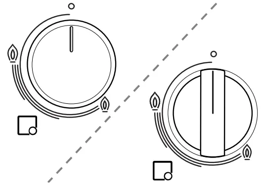 BOSCH PGC6B Built-in Gas Hob - Control knob