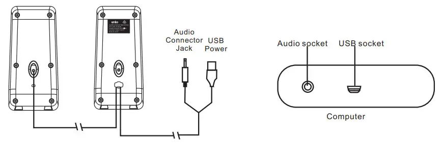 anko 43155262 Gaming Speaker Medium RGB - speaker