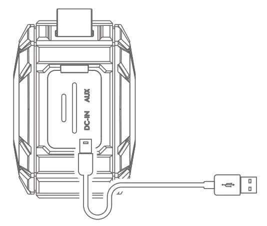 dprofy V3M Magnetic Wireless Golf Speaker - usb.