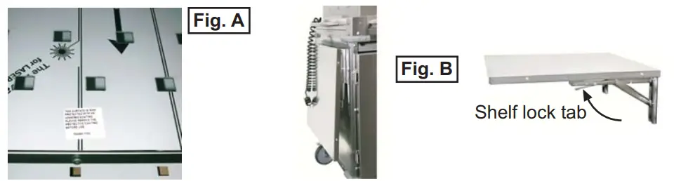 Cadco CBC-GG-B2-L1 Standard Mobile Grab and Go Karts with Laminate or Stainless Panels - fig 2