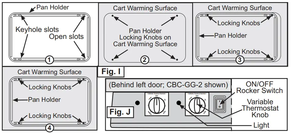 Cadco CBC-GG-B2-L1 Standard Mobile Grab and Go Karts with Laminate or Stainless Panels - fig 9