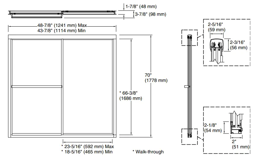 STERLING-5977-48-Deluxe-Framed-Sliding-Shower-Door-FIG-3