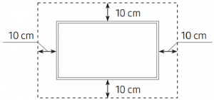 Installation with a wall mount