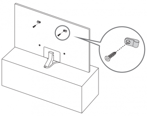 Preventing the TV from falling