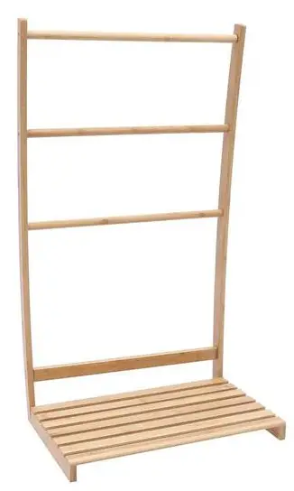 HOMEDEPOT-HG-ML-1381-Bamboo-Freestanding-1-Tier-Shelving-Unit-with-3-Towel-Rod-PRODUCT